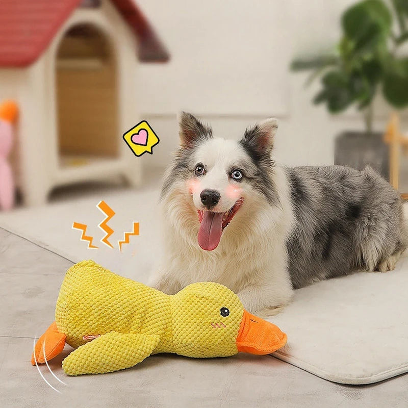 Antystresowa Pluszowa Kaczka dla Psa – Ukojenie, Zabawa i Zdrowe Ząbki!