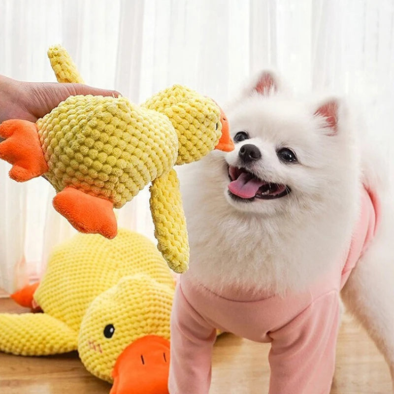 Antystresowa Pluszowa Kaczka dla Psa – Ukojenie, Zabawa i Zdrowe Ząbki!